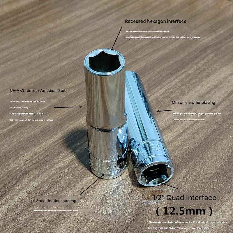 1/2 extra-long hexagonal socket head1/2 六角套筒头超长版HT00160009