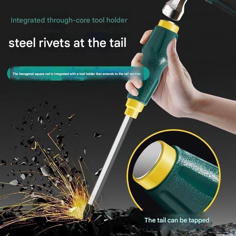 One-piece through-hole chrome vanadium steel screwdriver HT00010005