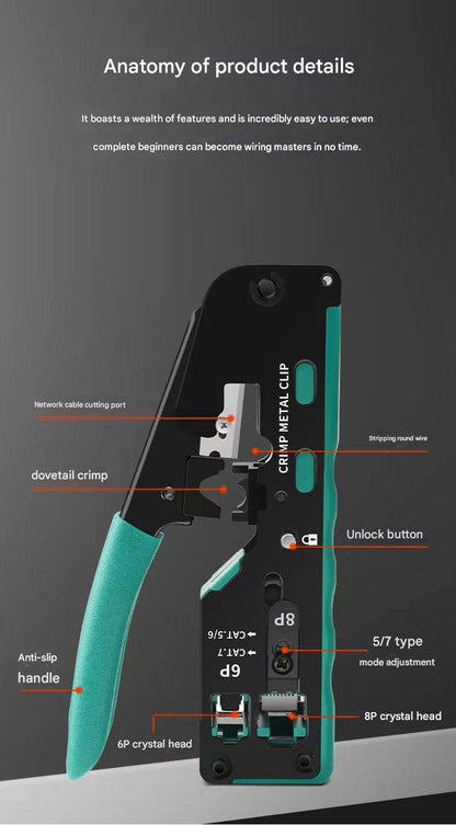 RJ45 crimping pliers网线钳HT00070001