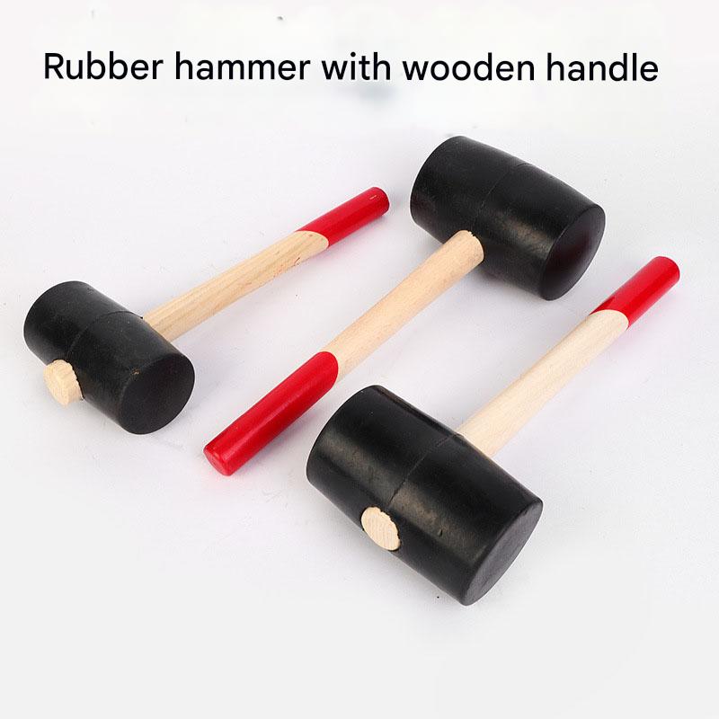 Wooden Handle Rubber Hammer木柄橡胶锤HT00190003